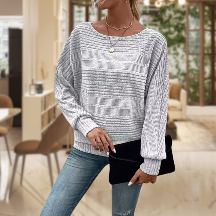 Modny damski sweter ze współczesną strukturą - Emma