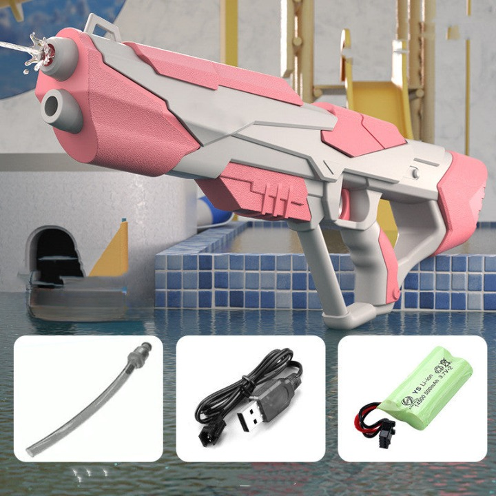 Pistolet na wodę z silnym strumieniem i akumulatorem USB dla dzieci i dorosłych – SpritzPower X1