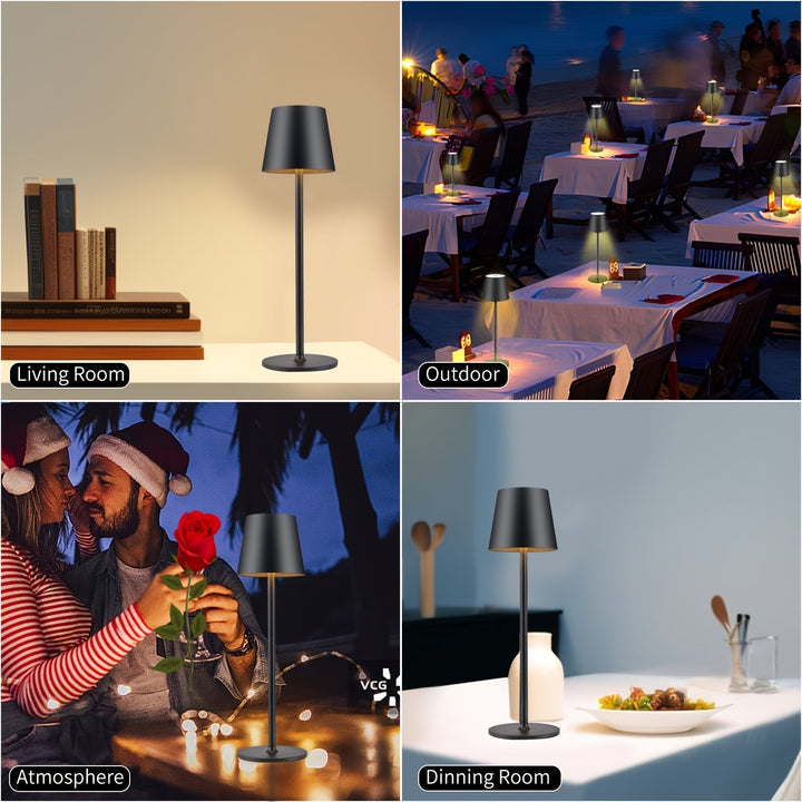 Elegancka bezprzewodowa lampa stołowa – nowoczesna i praktyczna