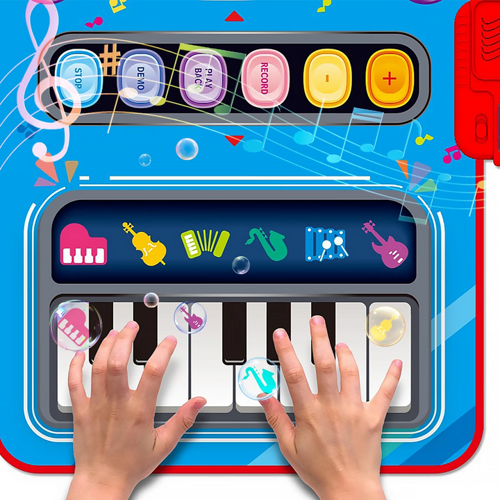 SoundSteps – Mata muzyczna 2 w 1 z pianinem i perkusją