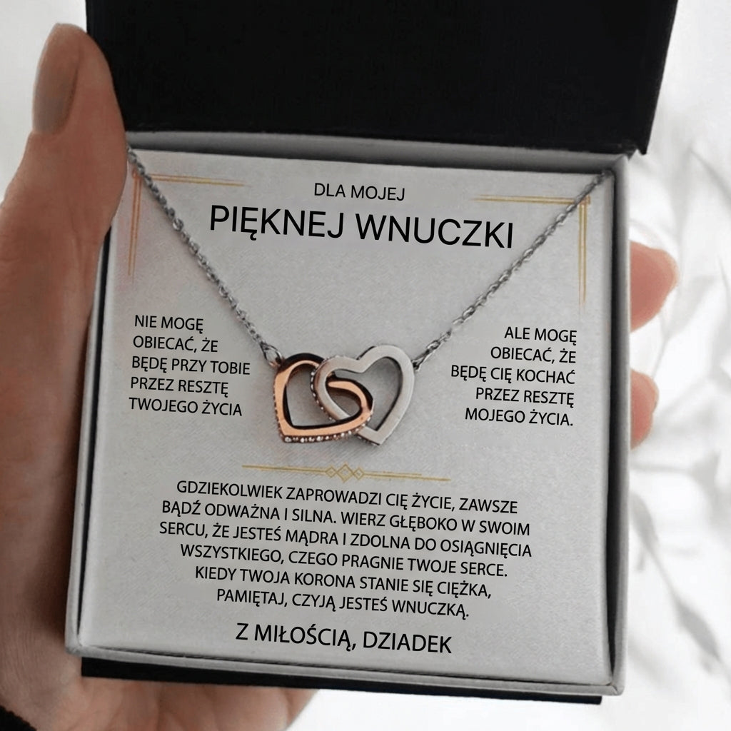 Naszyjnik w kształcie serca dla kobiet