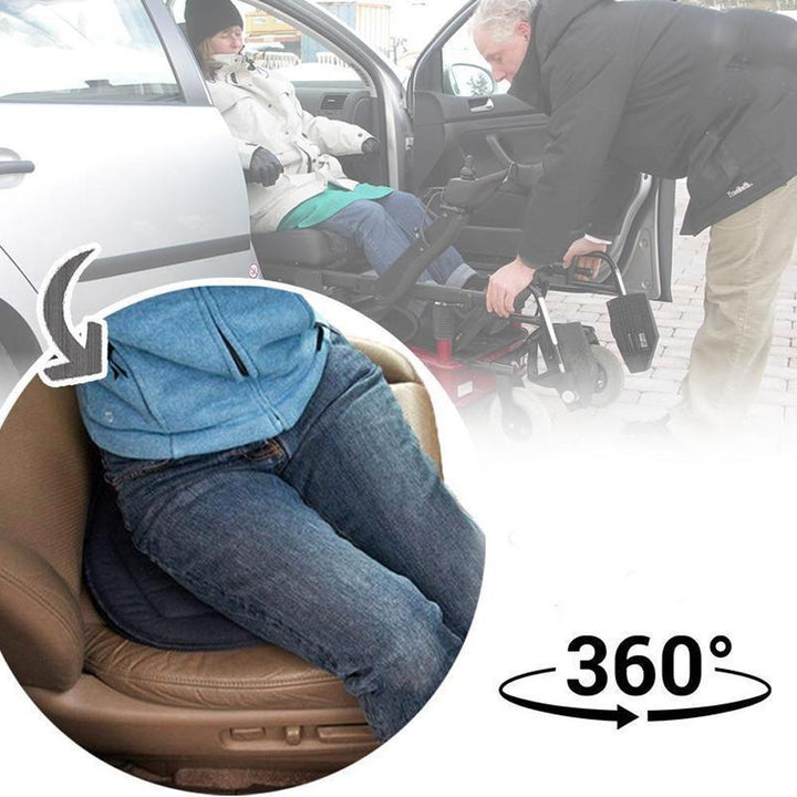 Poduszka obrotowa Rotaseat 360° | Ergonomiczna i antypoślizgowa | Do samochodu, biura i domu | Odciąża plecy i zapewnia komfort