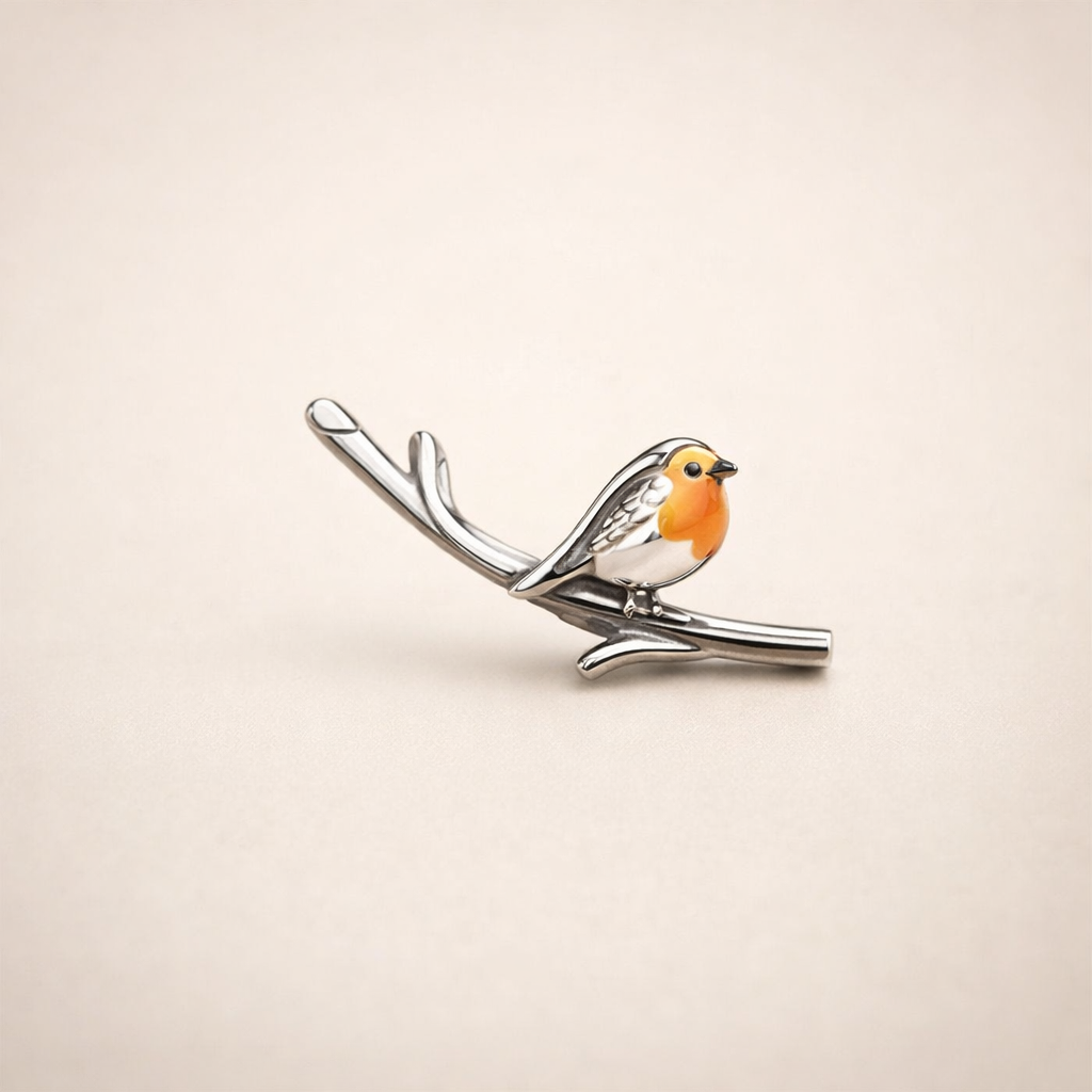 Srebrne kolczyki Vintage Birdie
