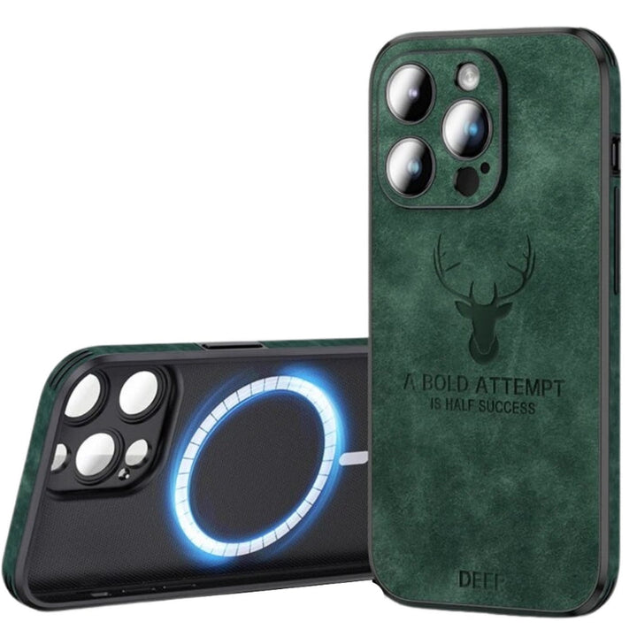 Luksusowe etui na iPhone'a z jeleniej skóry - Veltro