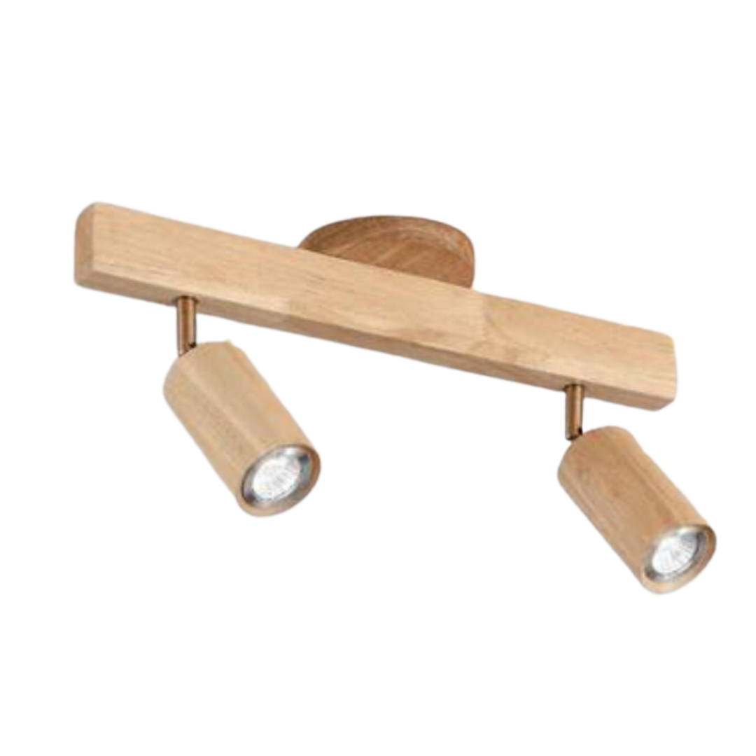 Regulowany Drewniany Reflektor Sufitowy – EcoLux