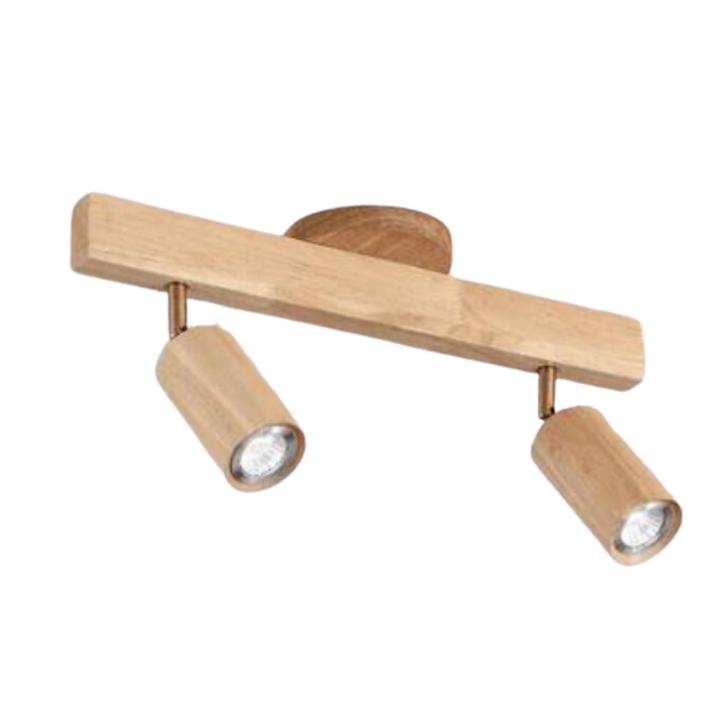 Regulowany Drewniany Reflektor Sufitowy – EcoLux