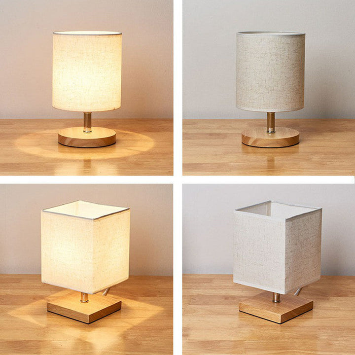 Stylowa minimalistyczna lampa stołowa – LinenWood