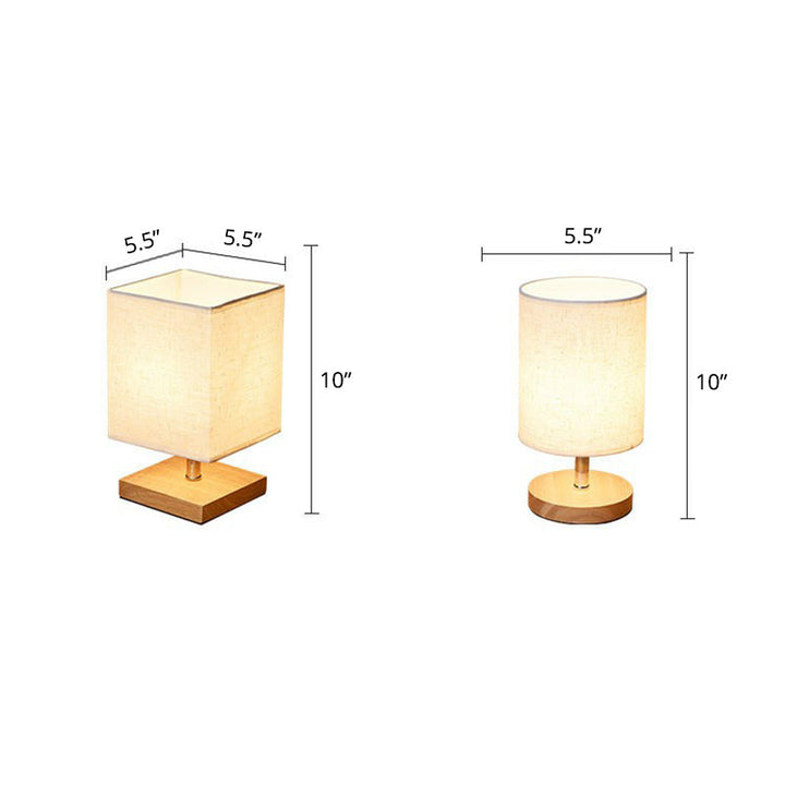 Stylowa minimalistyczna lampa stołowa – LinenWood