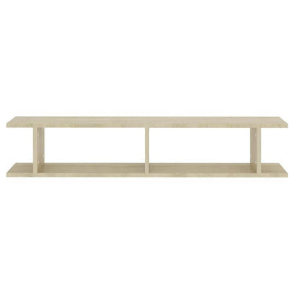 Półka ścienna pozioma z przegrodami z laminowanej płyty