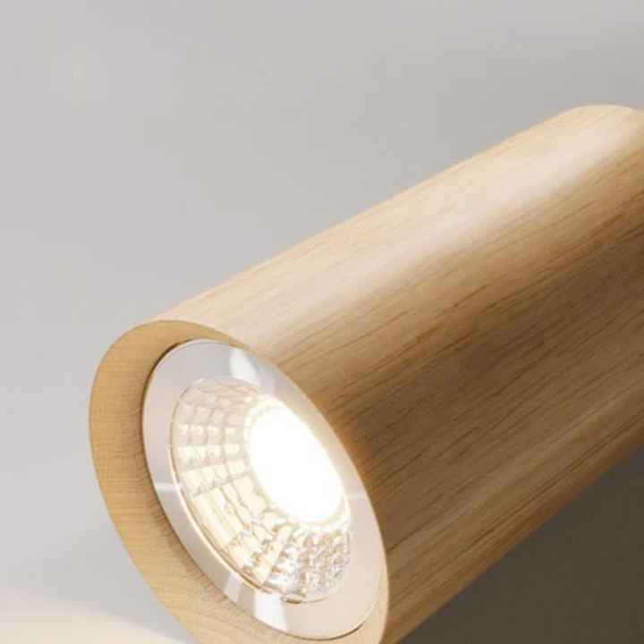 Regulowany Drewniany Reflektor Sufitowy – EcoLux