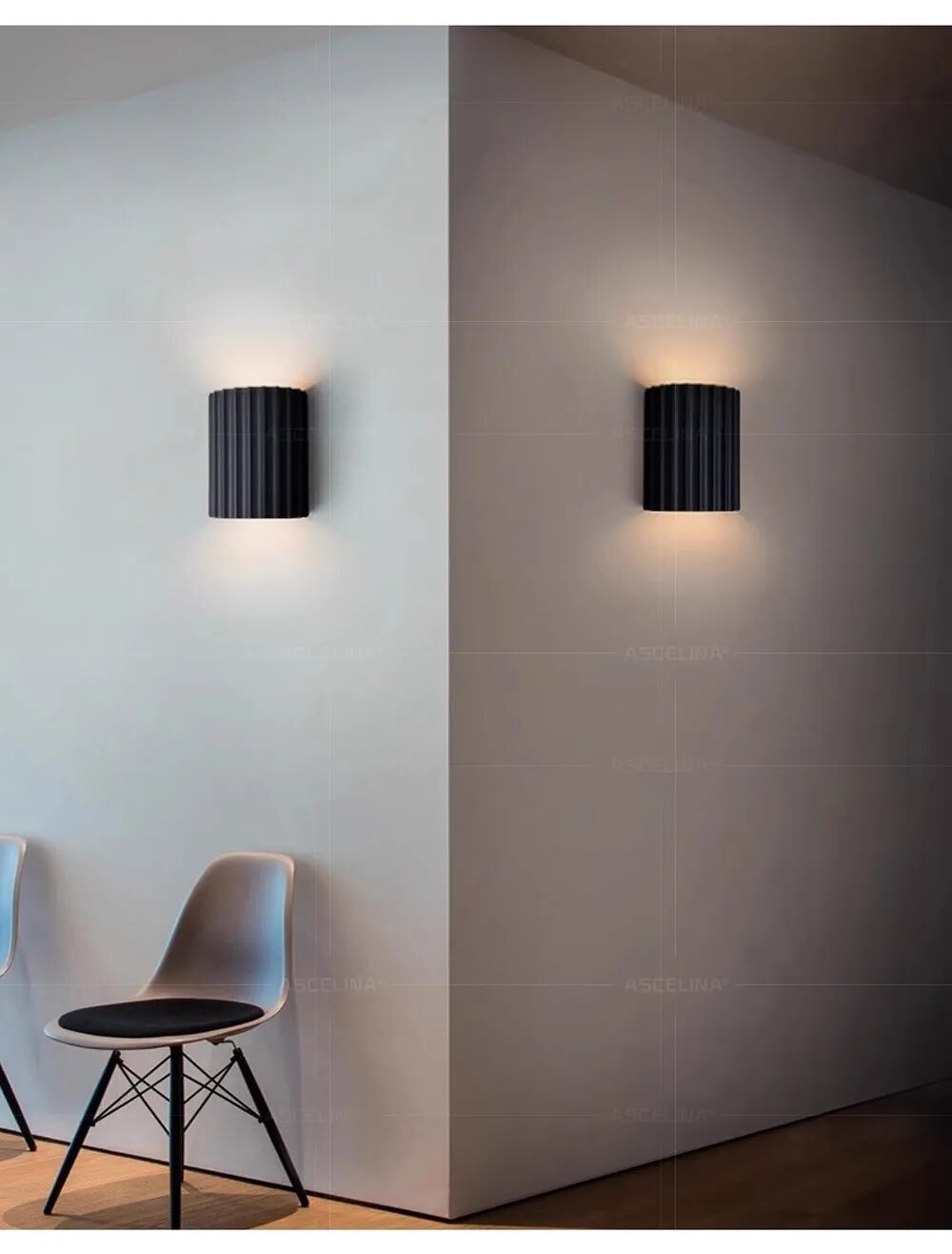 Stylowe lampy ścienne z żywicy - LumiResin