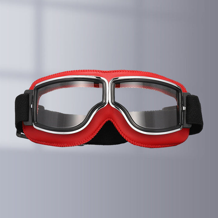 Okulary motocyklowe w stylu vintage