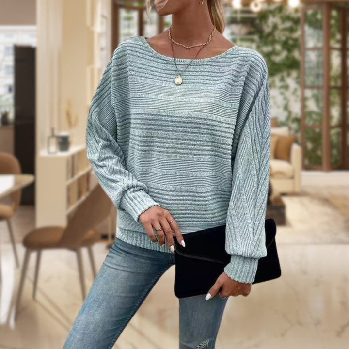 Modny damski sweter ze współczesną strukturą - Emma