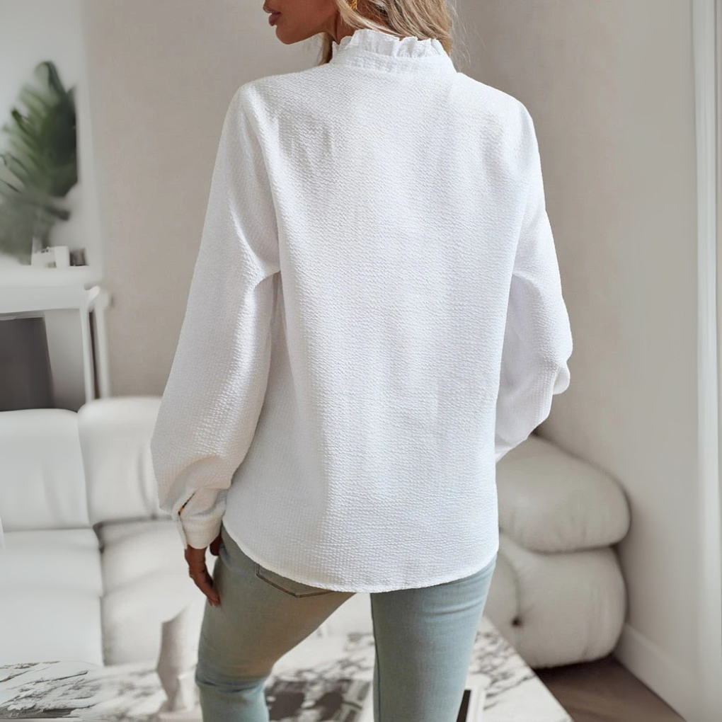 Elegancka bluzka „Miejska Elegancja” – długi rękaw i ponadczasowy design
