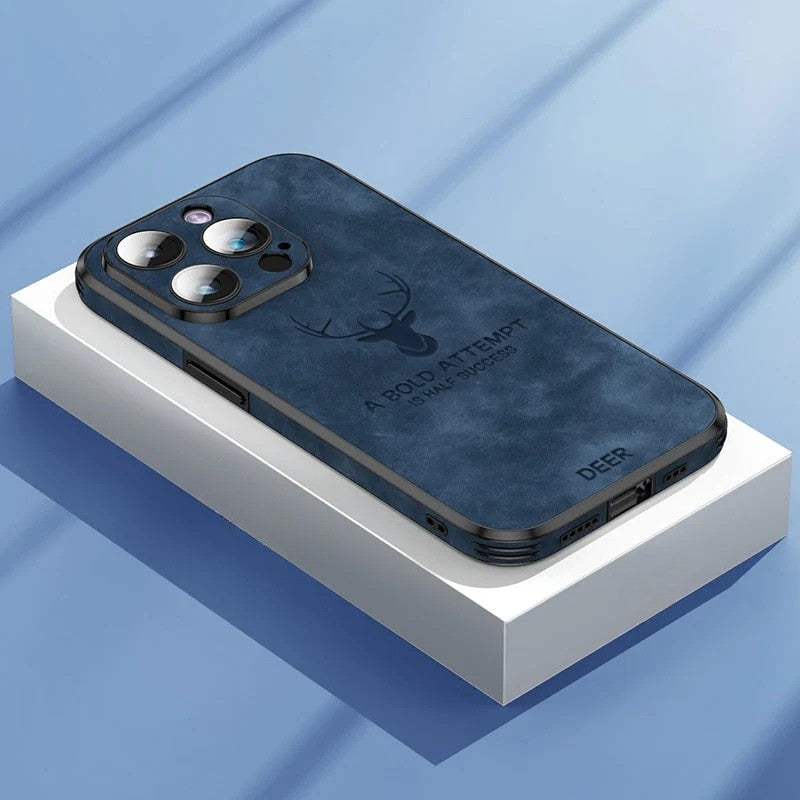 Luksusowe etui na iPhone'a z jeleniej skóry - Veltro