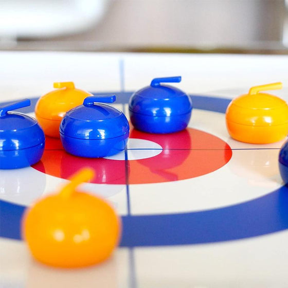 Miniaturowa gra w curling do domu z śliskimi kamieniami i magnetycznymi kijami