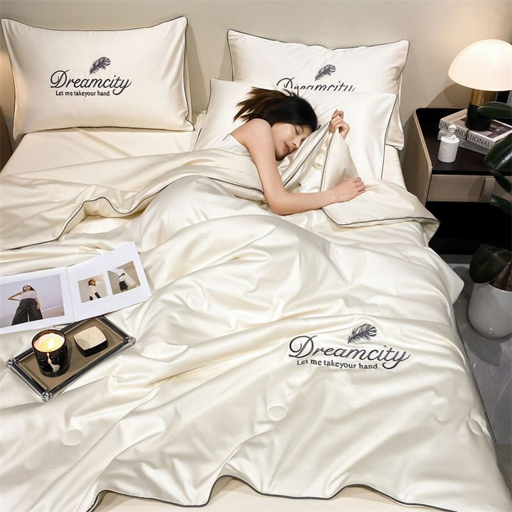 FrostEase Premium Cooling Bedding | Lekkie, oddychające i nadające się do prania rozwiązanie na sen