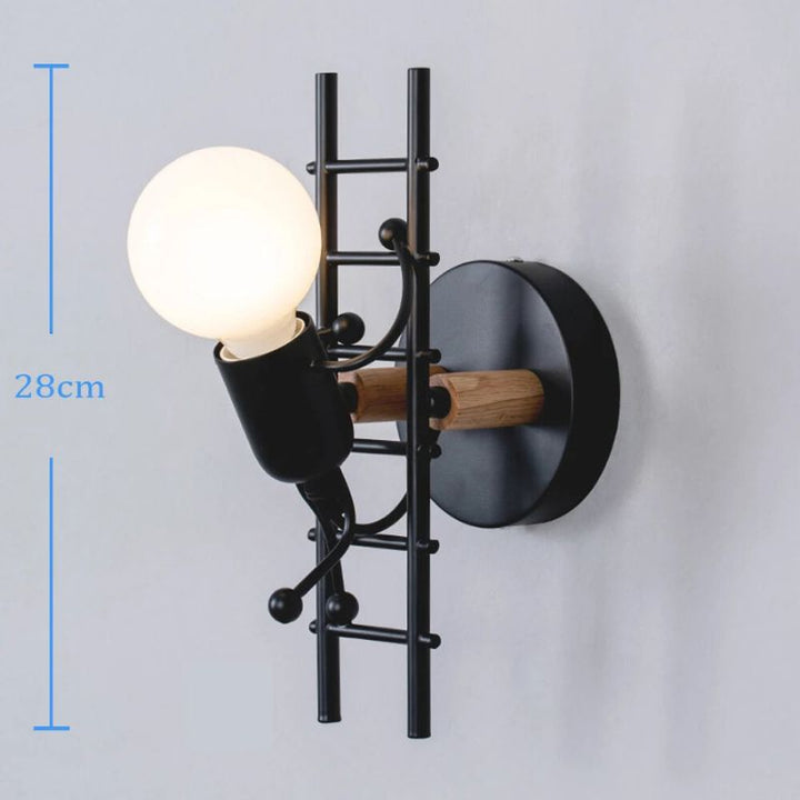 GlowClimb designerski kinkiet | Unikalna lampa ścienna w kształcie schodów, idealna do przytulnych sypialni i salonów