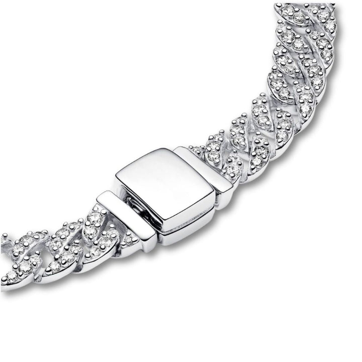 Elegancka złota bransoletka z moissanitami
