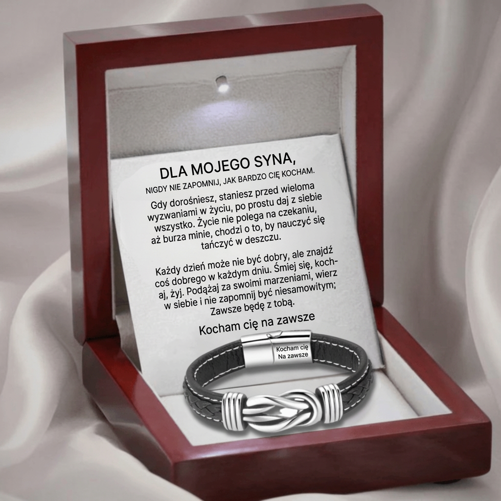 Bransoletka męska Infinity