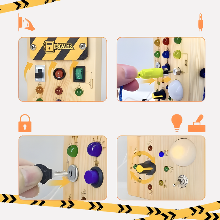 Montessori Zabawka z Panelami z LED