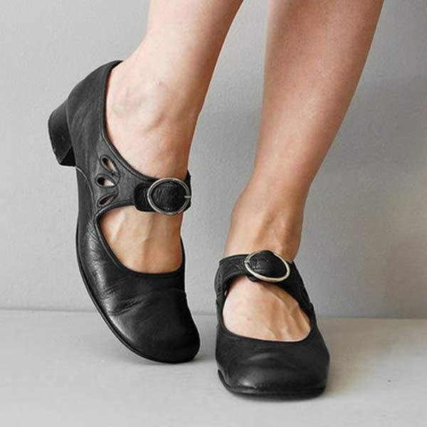 Skórzane buty na niskim obcasie dla kobiet – Ponadczasowa elegancja