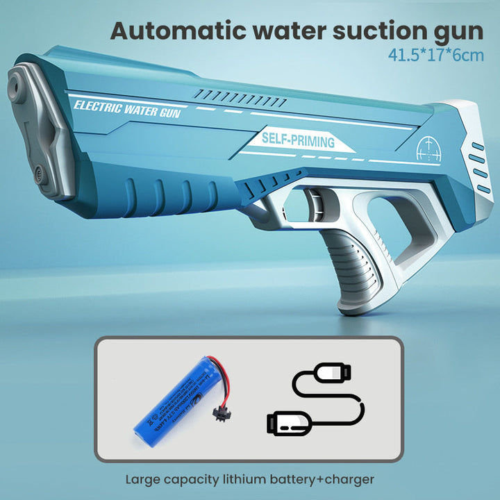Pistolet na wodę z silnym strumieniem i akumulatorem USB dla dzieci i dorosłych – SpritzPower X1