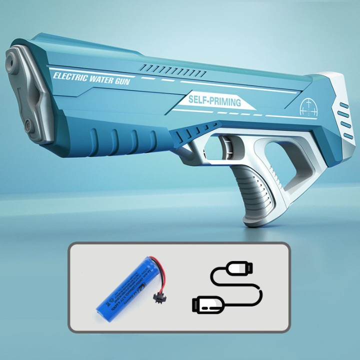 Pistolet na wodę z silnym strumieniem i akumulatorem USB dla dzieci i dorosłych – SpritzPower X1