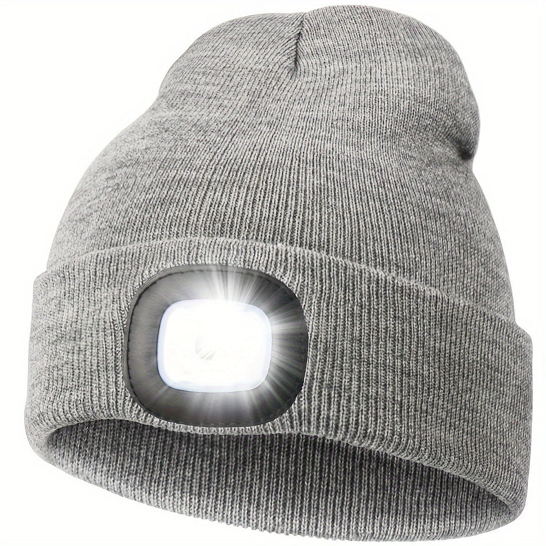 Unisex Czapka z Diodą LED – Wygodne Oświetlenie na Wieczorne Spacery