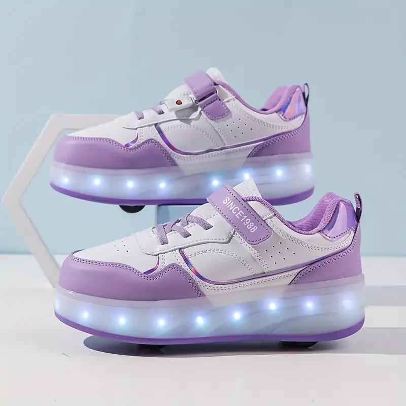 Ślizgaj się ze Stylem z Velo – Sneakersy z Kółkami i Świecącymi Podeszwami