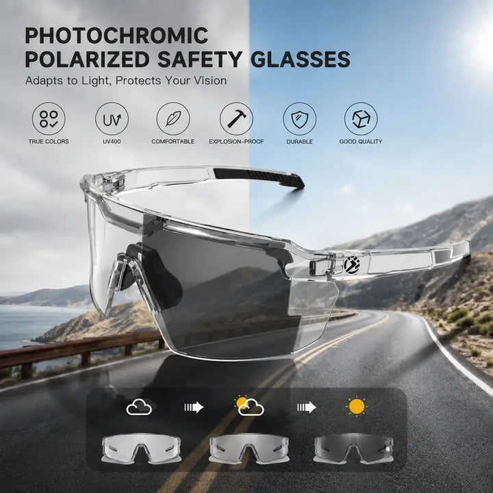 Taktyczne okulary przeciwsłoneczne SunShift – fotochromowe sportowe okulary UV