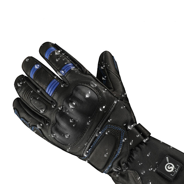 Ogrzewane rękawiczki z wiatroszczelną warstwą zewnętrzną
