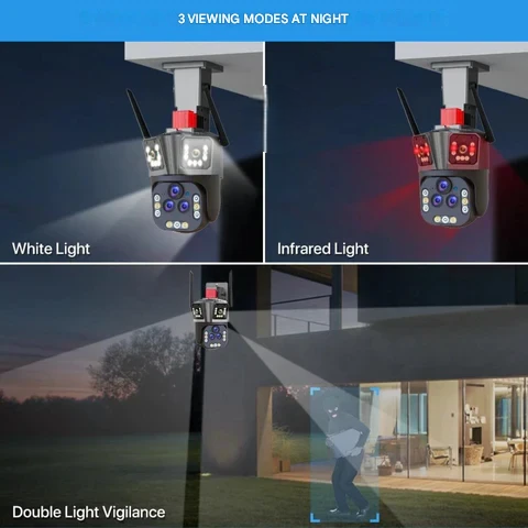 Kamera bezpieczeństwa WiFi 10K z 20 MP i 20-krotnym zoomem – DualGuard Ultra 10K