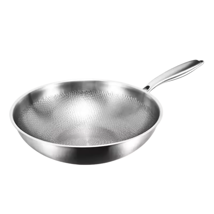 Patelnia wok tytanowa z płaskim dnem – zrównoważone i bezpieczne naczynia kuchenne do zdrowego gotowania