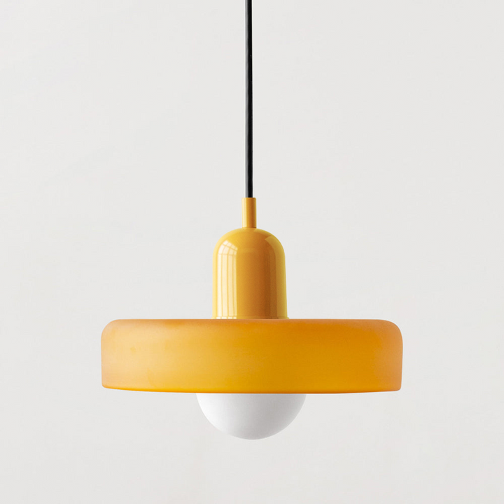 Kolorowa lampa wisząca w stylu Bauhaus - StiloGlas