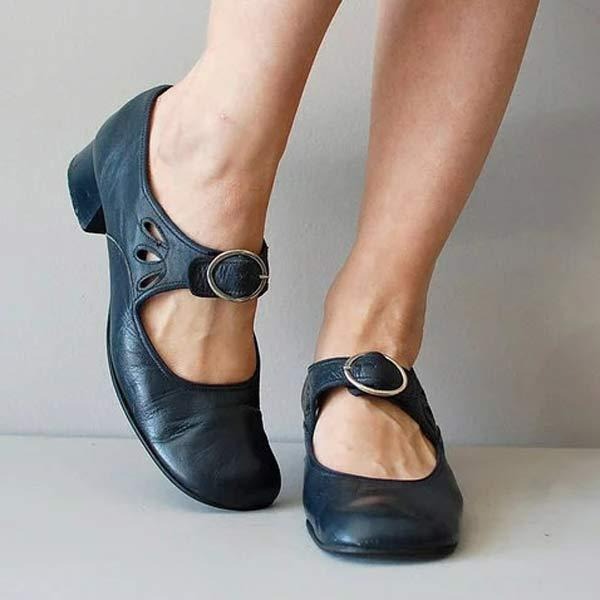 Skórzane buty na niskim obcasie dla kobiet – Ponadczasowa elegancja