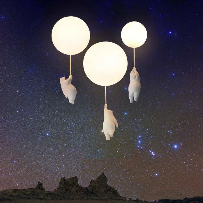 Lampa sufitowa dla dzieci z misiem i piłką - CloudBear