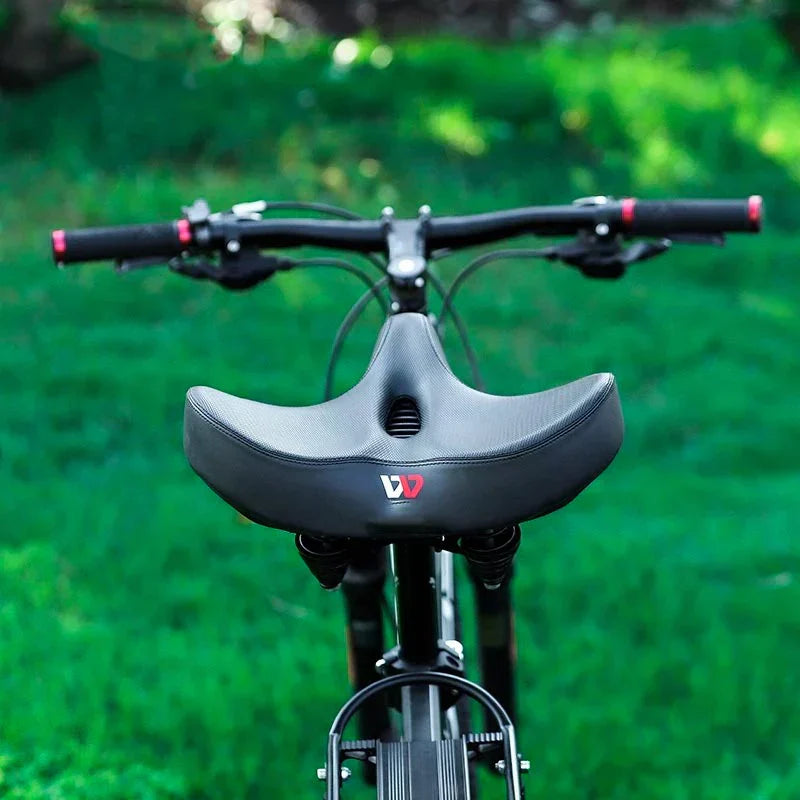 Wygodne siodełko rowerowe CyclePad z wyjątkowo szerokim siedziskiem