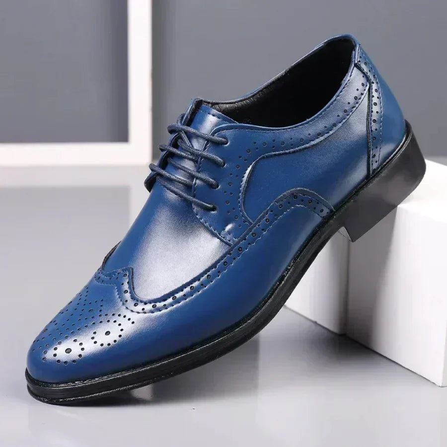 Eleganckie męskie buty z cielęcej skóry - Lorenzo