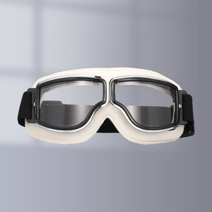 Okulary motocyklowe w stylu vintage