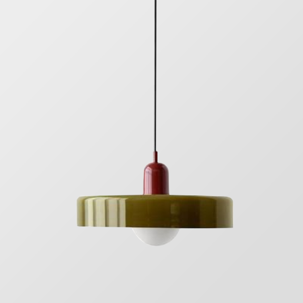 Kolorowa lampa wisząca w stylu Bauhaus - StiloGlas