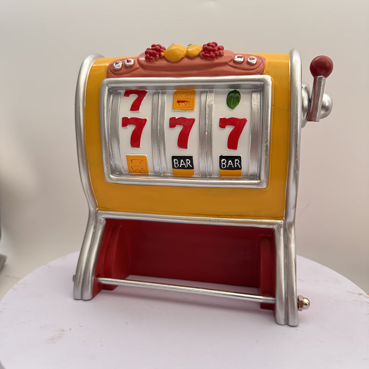 Uchwyt na papier toaletowy Jackpot – Design automatu do gry, montowany na ścianie