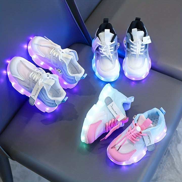 Świecące sneakersy dla dzieci – kolorowe, z podświetleniem LED na zabawny wygląd