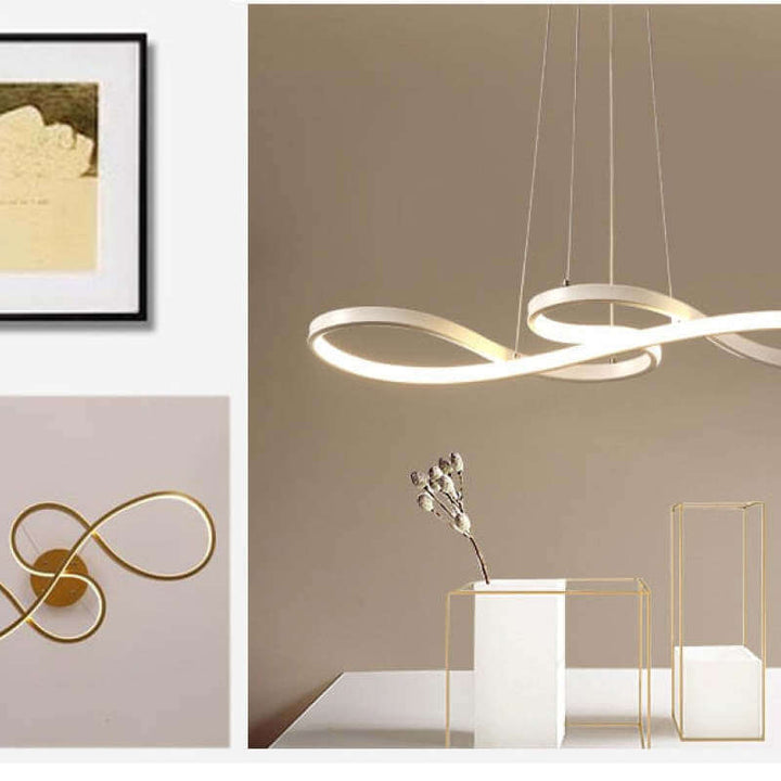 Lampa wisząca LED w kształcie nuty muzycznej - Nowoczesne oświetlenie