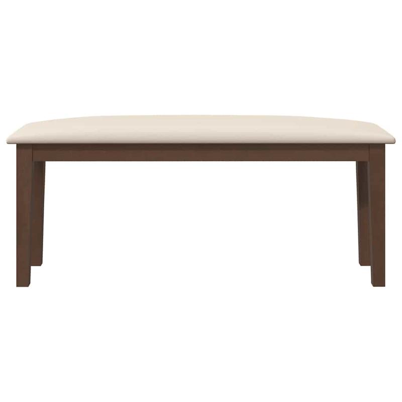 Ławka z tapicerowanym panelem siedziska na prostej ramie