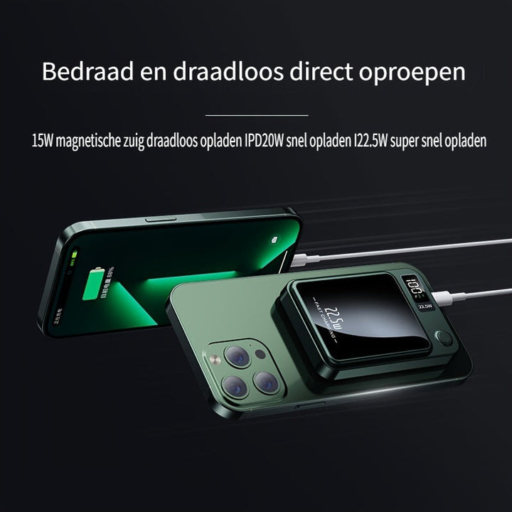 Power bank magnetyczny – ultracienki z superszybkim ładowaniem bezprzewodowym