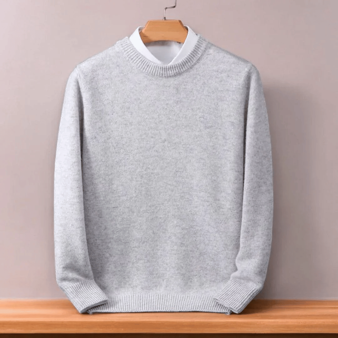 Męski Oversized sweter z finezyjnej wełny