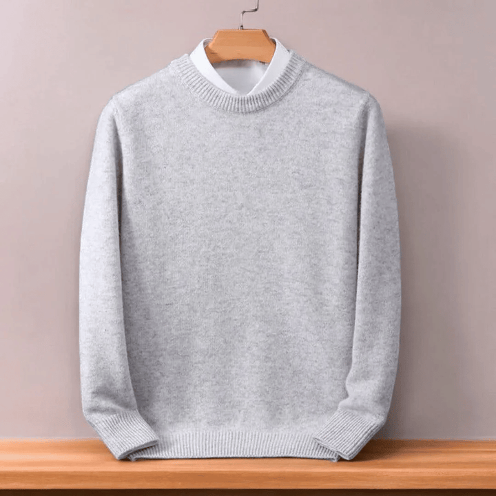 Męski Oversized sweter z finezyjnej wełny