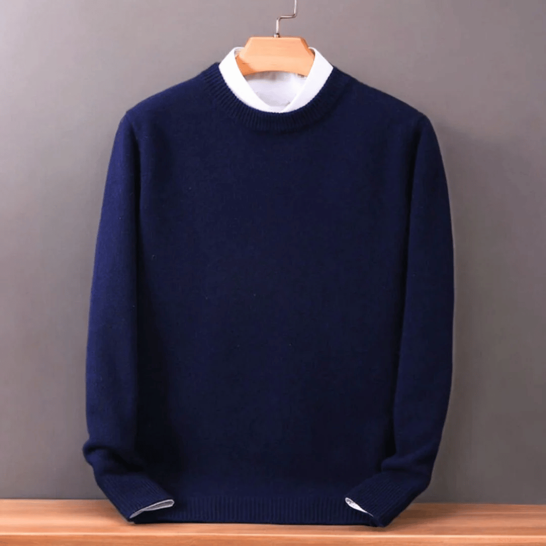 Męski Oversized sweter z finezyjnej wełny