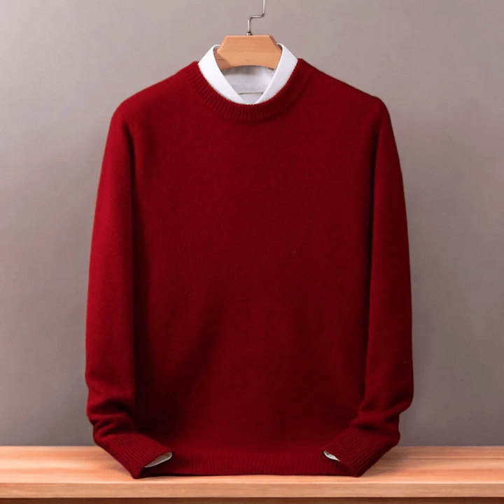 Męski Oversized sweter z finezyjnej wełny